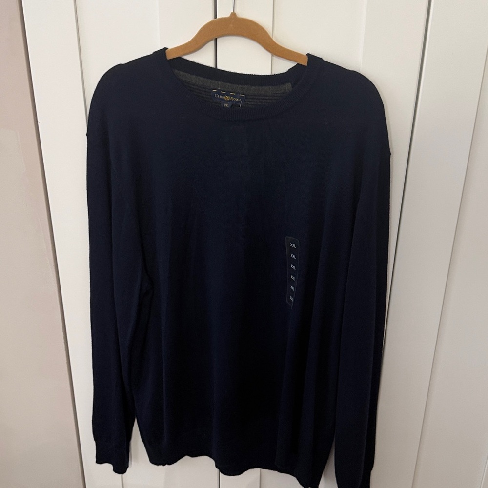 Club Room Deep Blue Knit Sweater XXL